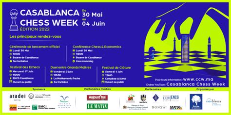 Casablanca Chess Week kicks off on May 30.